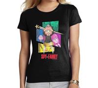 the Fan Tee Camiseta de Adulto de Mujer Dibujos Animados Family El Espía Legendario, La Esposa, La Hija Telépata, El Perro Bond 010 XS