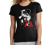 the Fan Tee Camiseta de Adulto de Mujer Dibujos Animados Metal Energía, Alquimia, Acero, Hermandad, Círculos Mágicos, Renacimiento, Fusión 003 L