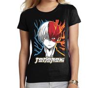 the Fan Tee Camiseta de Adulto de Mujer Dibujos Animados My Hero Academia Deku Plus Ultra Boku no Hero Todoroki 017 L
