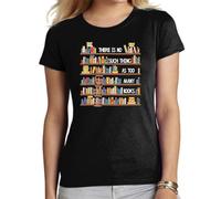 the Fan Tee Camiseta de Adulto de Mujer Hobby Lectura Moda para Amantes de los Libros, La Literatura, Autor, Historia, Lenguajes. 002 M