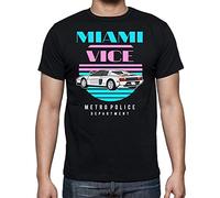 the Fan Tee Camiseta de Hombre Coche Divertida Retro 80 Miami Vice 027 S
