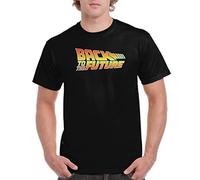 the Fan Tee Camiseta de Hombre Peliculas Retro 80 Futuro Marty Doc Delorean 001 L