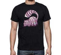 the Fan Tee Camiseta de Hombre Varios Peliculas Alicia en el Pais de Las Maravillas Gato XL