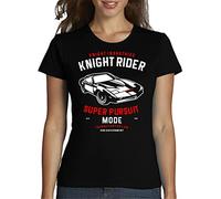 the Fan Tee Camiseta de Mujer Coche Divertida Retro 80 Coche Fantastico Kit 024 M