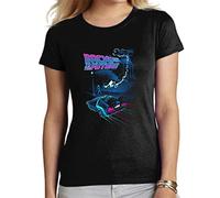 the Fan Tee Camiseta de Mujer Peliculas Retro 80 Futuro Marty Doc Delorean 025 S