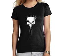 the Fan Tee Camiseta de Mujer Punisher Castigador 004 M