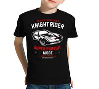 the Fan Tee Camiseta de NIÑOS Coche Divertida Retro 80 Coche Fantastico Kit 024 11-12 Años