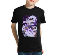 the Fan Tee Camiseta de NIÑOS NIÑAS OP Piece One Manga Anime Gear 5 Zoro Nami Luffy 071 9-10 Años