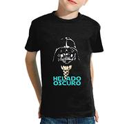 the Fan Tee Camiseta de NIÑOS NIÑAS SW Star Galaxia Guerra Wars Vader Dark Solo Fuerza Helado Oscuro 035 9-10 Años
