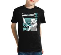 the Fan Tee Camiseta Infantil de Niño Niña Dibujos Animados Demon Cazadores de Demonios, técnicas de respiración, Silencio del Agua, Danza del Dios del Fuego 032 12 años