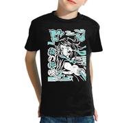the Fan Tee Camiseta Infantil de Niño Niña Dibujos Animados Demon Cazadores de Demonios, técnicas de respiración, Silencio del Agua, Danza del Dios del Fuego 012 10 años