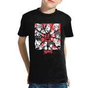 the Fan Tee Camiseta Infantil de Niño Niña Dibujos Animados Demon Cazadores de Demonios, técnicas de respiración, Silencio del Agua, Danza del Dios del Fuego 019 10 años