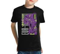 the Fan Tee Camiseta Infantil de Niño Niña Dibujos Animados Evangelion Ángeles del Acero, Proyecto Génesis, Robot Mecha, Futuro, Tokio 011 6 años