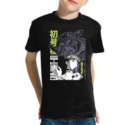 the Fan Tee Camiseta Infantil de Niño Niña Dibujos Animados Evangelion Ángeles del Acero, Proyecto Génesis, Robot Mecha, Futuro, Tokio 012 6 años