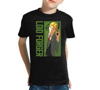 the Fan Tee Camiseta Infantil de Niño Niña Dibujos Animados Family El Espía Legendario, La Esposa, La Hija Telépata, El Perro Bond 016 8 años