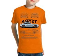the Fan Tee Camiseta Infantil de Niño Niña Divertidas Coche Que Hacen Historia, Evolución sobre Ruedas, Legendarios, Clásicos 061 6 años