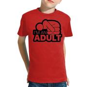 the Fan Tee Camiseta Infantil de Niño Niña Divertidas Divertidas diversión,Humor y Estilo Soy Un Adulto 436 8 años