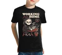 the Fan Tee Camiseta Infantil de Niño Niña Divertidas Divertidas diversión,Humor y Estilo Trabajando en casa 406 12 años