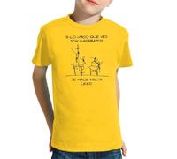 the Fan Tee Camiseta Infantil de Niño Niña Divertidas Frases Regalo Divertido Palabras, Actitud, Verdades, Textos, Mensajes Que marcan, Sin filtros Don Quijote y Sancho Panza 011 12 años