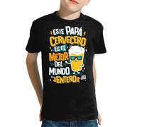 the Fan Tee Camiseta Infantil de Niño Niña Fechas Especiales Dia del Padre Eres Nuestro Ejemplo Papá, Nuestro superhéroe sin Capa 046 6 años