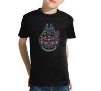 the Fan Tee Camiseta Infantil de Niño Niña Peliculas SW SW Star Galaxia Guerra Wars Vader Dark Solo Fuerza 472 6 años