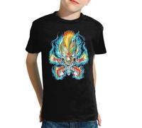 the Fan Tee Camiseta Infantil de Niño Niña Skull Skull Calavera: Fuerza, Misterio y Rebeldía Estilo Oscuro y Poderoso, Arte, Moda.. 055 4 años