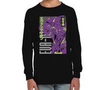 the Fan Tee Camiseta Infantil Manga Larga de Niño Niña Dibujos Animados Evangelion Ángeles del Acero, Proyecto Génesis, Robot Mecha, Futuro, Tokio 011 6 años