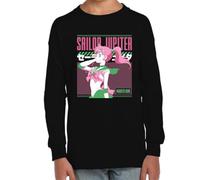 the Fan Tee Camiseta Infantil Manga Larga de Niño Niña Dibujos Animados Sailor Moon El Poder de La Luna, Jupter, Marte, Venus,Retro 001 10 años