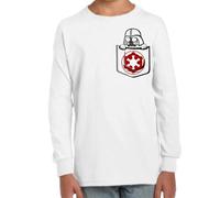 the Fan Tee Camiseta Infantil Manga Larga de Niño Niña Divertidas Bolsillo Gracioso y Divertido, Humor, Terror, Risas, Video Juegos, Anime, Caricaturas Vader 008 8 años