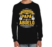 the Fan Tee Camiseta Infantil Manga Larga de Niño Niña Fechas Especiales Dia del Padre Eres Nuestro Ejemplo Papá, Nuestro superhéroe sin Capa 045 12 años