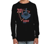 the Fan Tee Camiseta Infantil Manga Larga de Niño Niña Videojuegos Gamer Modo Gamer Activado 107 7 años
