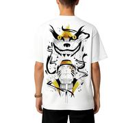 the Fan Tee Camiseta Oversize de Adulto Doble Impresion de Hombre Dibujos Animados Shinobi Shuriken Manga Anime Zorro Nueve Colas 036 XXL