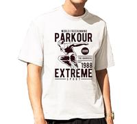 the Fan Tee Camiseta Oversize de Hombre Deportes Parkour Freerunning Moda Urbana 009 3XL