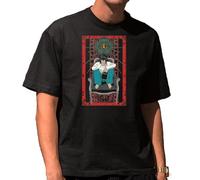 the Fan Tee Camiseta Oversize de Hombre Dibujos Animados Death Note Juego psicológico,Poder del Cuaderno, la Justicia y la Mente Estratégica 004 S