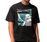 the Fan Tee Camiseta Oversize de Hombre Dibujos Animados Demon Cazadores de Demonios, técnicas de respiración, Silencio del Agua, Danza del Dios del Fuego 032 3XL