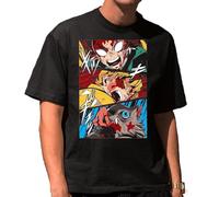 the Fan Tee Camiseta Oversize de Hombre Dibujos Animados Demon Cazadores de Demonios, técnicas de respiración, Silencio del Agua, Danza del Dios del Fuego 023 XXL