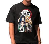 the Fan Tee Camiseta Oversize de Hombre Dibujos Animados Demon Cazadores de Demonios, técnicas de respiración, Silencio del Agua, Danza del Dios del Fuego 020 XS