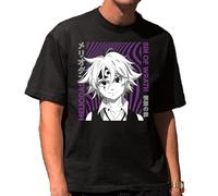 the Fan Tee Camiseta Oversize de Hombre Dibujos Animados Pecados Capitales La Avaricia,Rey de Las Hadas,Gigante El Orgullo, Misterioso y Emocionalmente,Hechicera 007 3XL