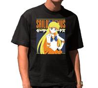 the Fan Tee Camiseta Oversize de Hombre Dibujos Animados Sailor Moon El Poder de La Luna, Jupter, Marte, Venus,Retro 005 3XL