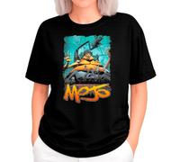 the Fan Tee Camiseta Oversize de Mujer Comic Mutantes Héroes con Habilidades Especiales 027 XL