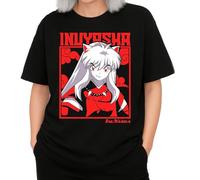 the Fan Tee Camiseta Oversize de Mujer Dibujos Animados Anime Divertido Universo, Vibras de Manga, Mundo Otaku, Japan Fan Kanji, Inuyasha, Kagome 007 L