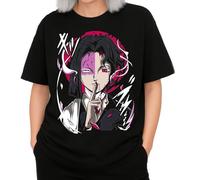 the Fan Tee Camiseta Oversize de Mujer Dibujos Animados Demon Cazadores de Demonios, técnicas de respiración, Silencio del Agua, Danza del Dios del Fuego 022 3XL