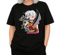 the Fan Tee Camiseta Oversize de Mujer Dibujos Animados Demon Cazadores de Demonios, técnicas de respiración, Silencio del Agua, Danza del Dios del Fuego 015 XXL