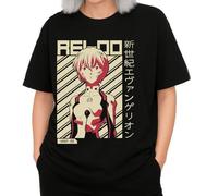 the Fan Tee Camiseta Oversize de Mujer Dibujos Animados Evangelion Ángeles del Acero, Proyecto Génesis, Robot Mecha, Futuro, Tokio 007 S