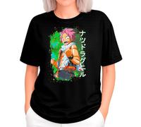the Fan Tee Camiseta Oversize de Mujer Dibujos Animados Fairy Mago Cazador De Dragones, Aventurero, Anime, Accion, Manga 002 M