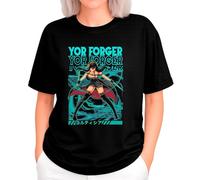 the Fan Tee Camiseta Oversize de Mujer Dibujos Animados Family El Espía Legendario, La Esposa, La Hija Telépata, El Perro Bond 013 M