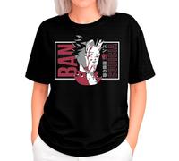 the Fan Tee Camiseta Oversize de Mujer Dibujos Animados Pecados Capitales La Avaricia,Rey de Las Hadas,Gigante El Orgullo, Misterioso y Emocionalmente,Hechicera 001 XS