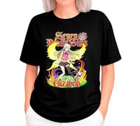the Fan Tee Camiseta Oversize de Mujer Dibujos Animados Pecados Capitales La Avaricia,Rey de Las Hadas,Gigante El Orgullo, Misterioso y Emocionalmente,Hechicera 017 M
