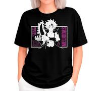 the Fan Tee Camiseta Oversize de Mujer Dibujos Animados Pecados Capitales La Avaricia,Rey de Las Hadas,Gigante El Orgullo, Misterioso y Emocionalmente,Hechicera 005 XS