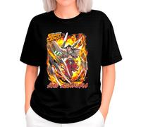 the Fan Tee Camiseta Oversize de Mujer Dibujos Animados Shaman Chamanes King, Espíritus, Torneo, Rey Chamán 001 XS